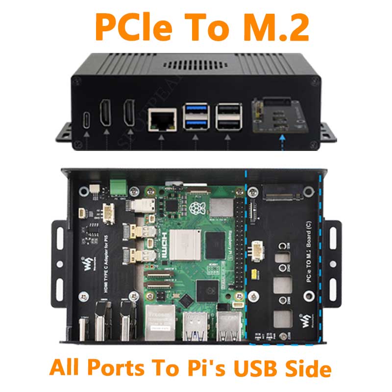 Nvme Ssd - Комплект корпуса Raspberry Pi 5-контактный разъем