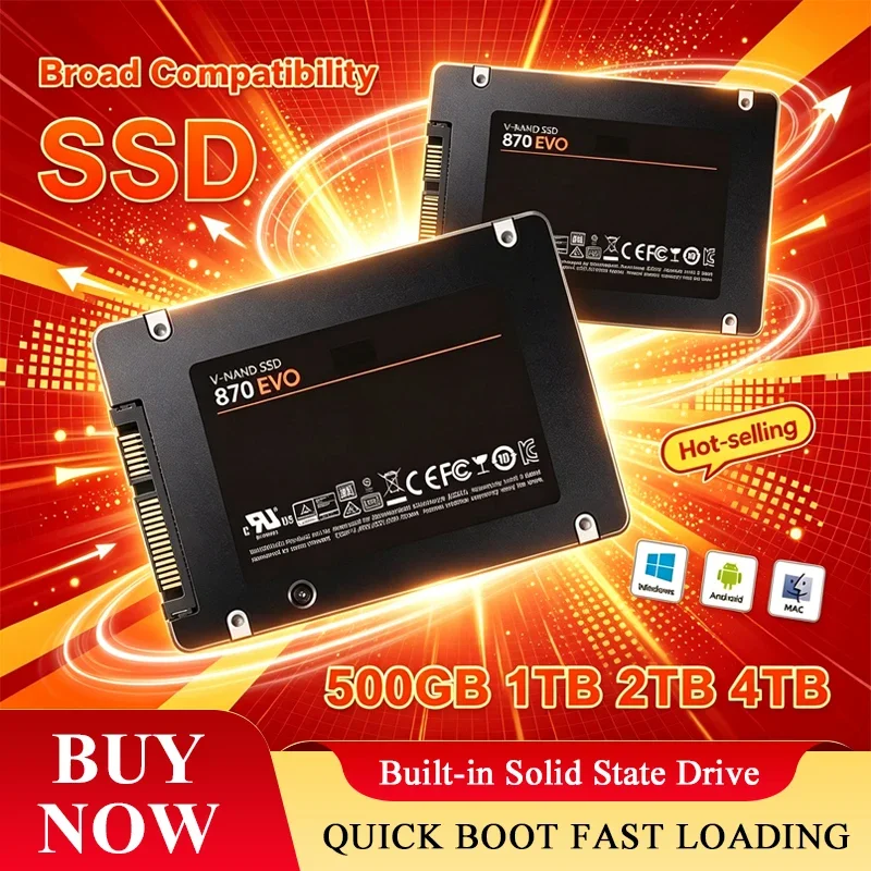 SSD-накопитель 870 EVO, 1 ТБ/2 – обзор и цена Samsung Ssd