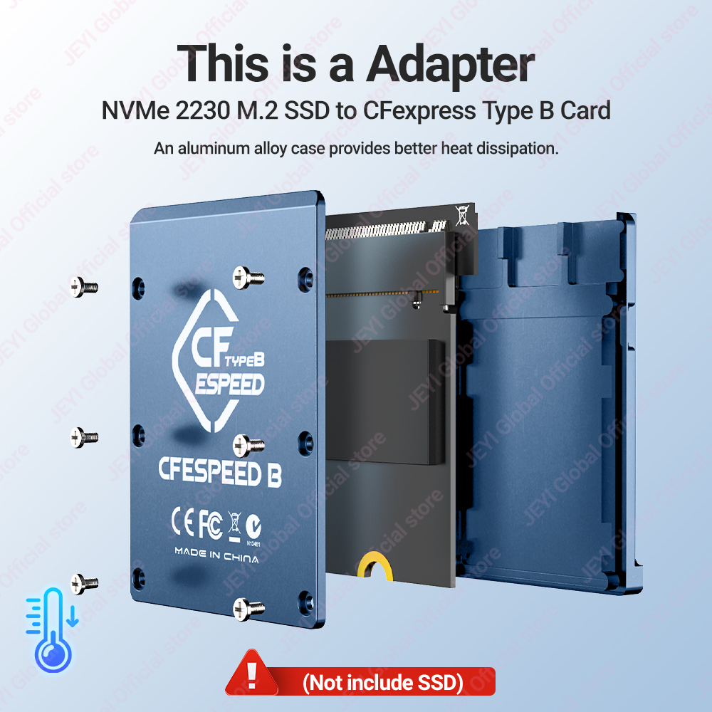 Адаптер JEYI CF-Express Type-B – обзор и цена Memory Card Ssd