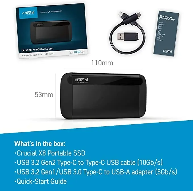Новый портативный SSD Crucial  – обзор и цена External Ssd